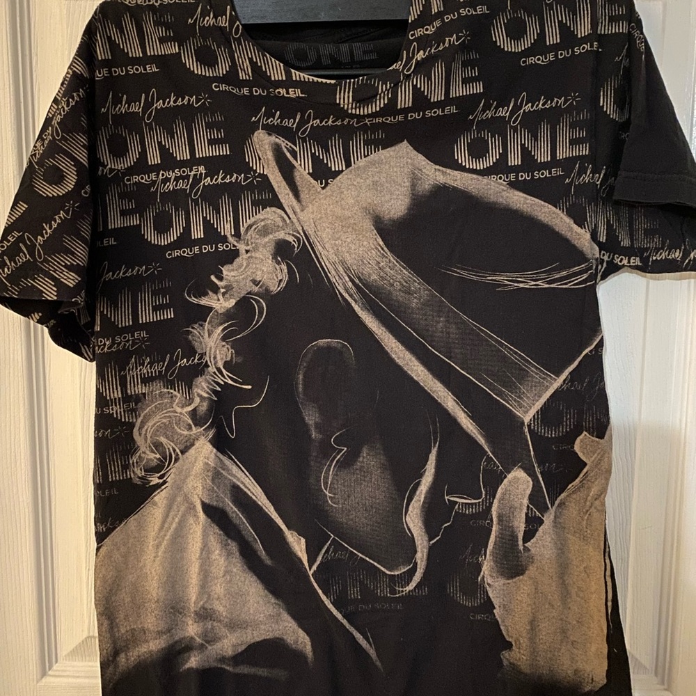 Michael Jackson Official “ONE” Cirque Du Soleil Black T-Shirt Merch